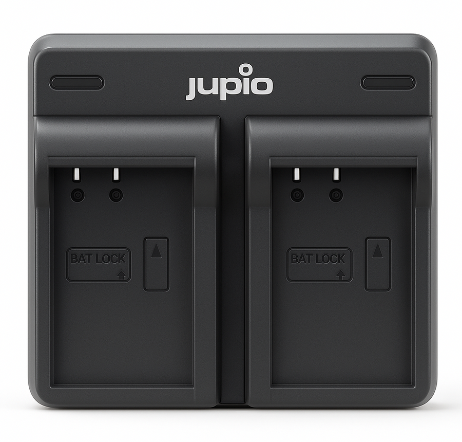 Jupio-Acculader / Accu Lader voor 2x Canon LP-E17 Accu (Nieuw)