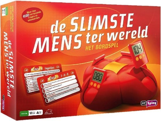 Just Games De Slimste Mens Ter Wereld Bordspel (Nieuw)