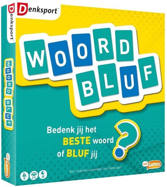 Just Games-Just Games Woordbluf Kaartspel (Nieuw)