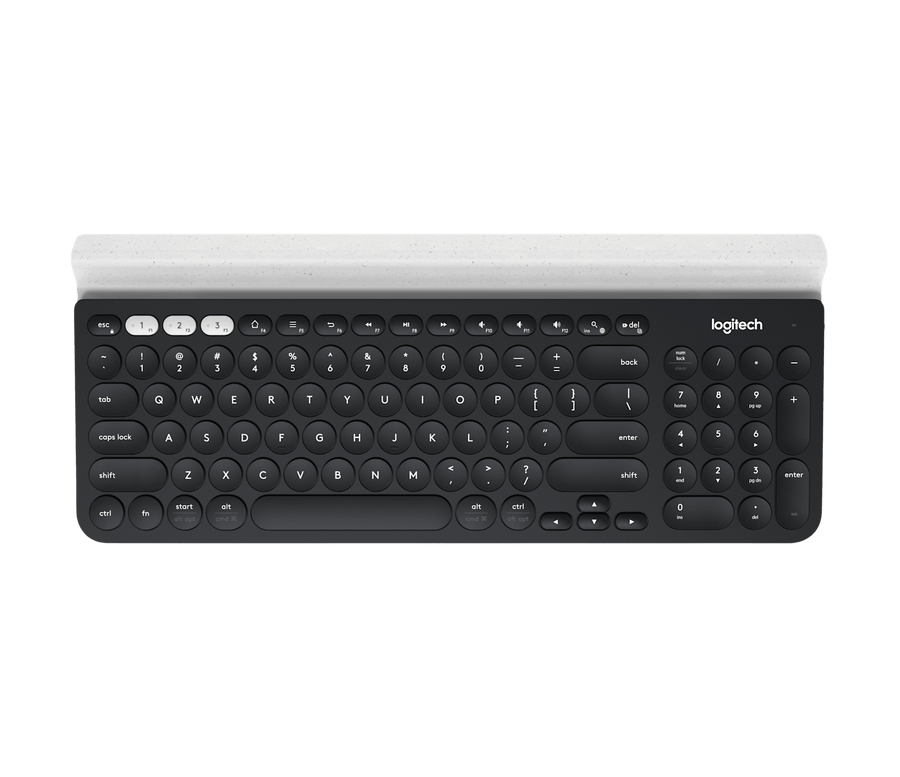 Logitech K780 Multi-Device Draadloos Toetsenbord QWERTY US - Grijs/Wit