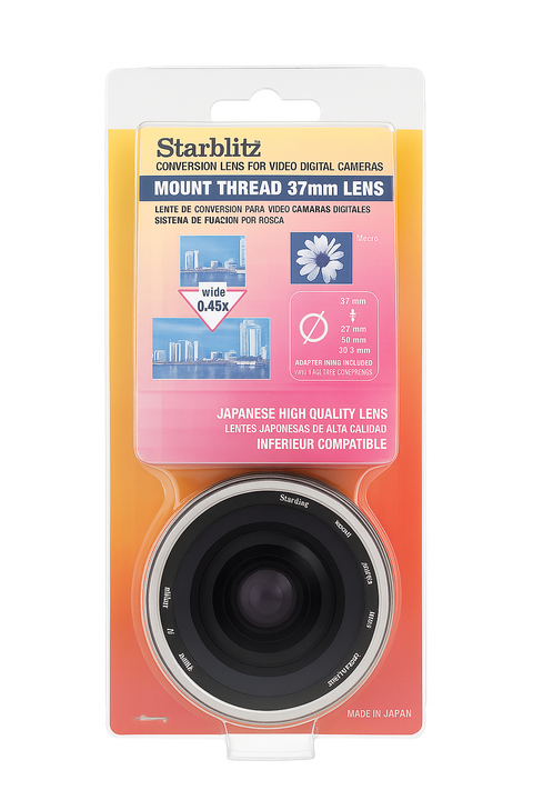 Kenlock-StarBlitz Conversion Lens 37 mm (0.45× Groothoek) (Nieuw)