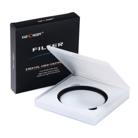 K&F Concept Variable Fader ND-filter 52 mm KF01.063, filter in doorzichtig bewaardoosje voor zwarte doos