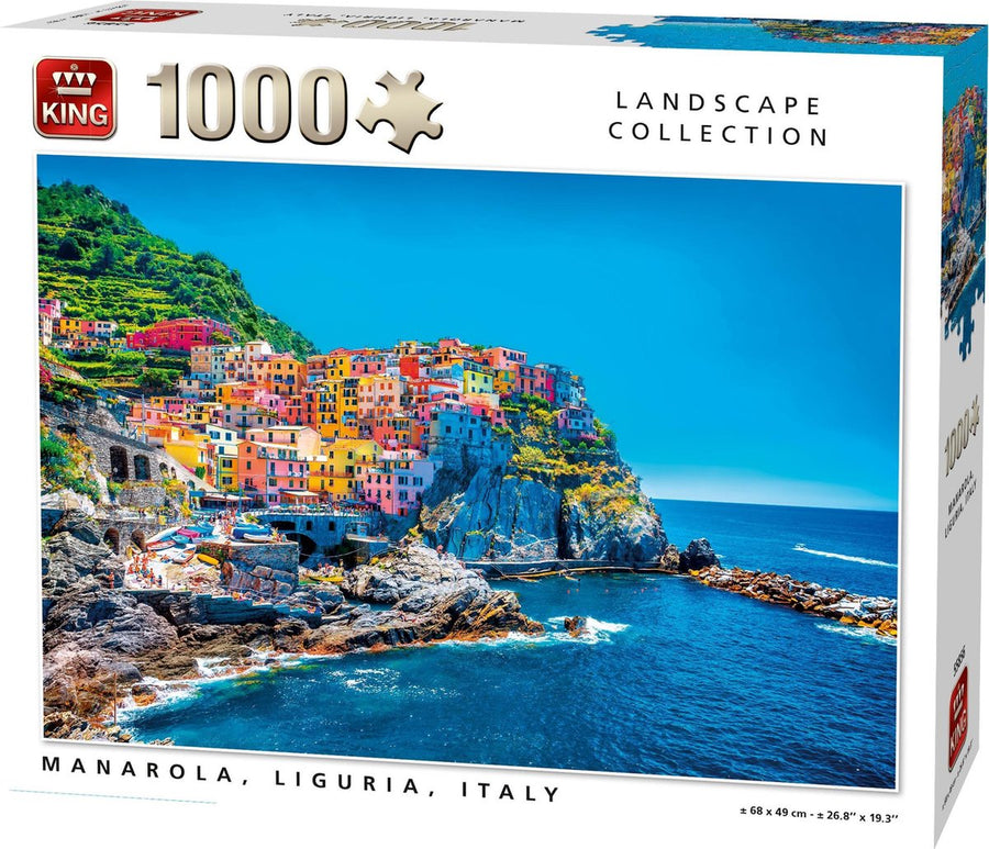 King-Manarola, Ligurië, Italië - 1000 Stukjes - Puzzel (Nieuw)