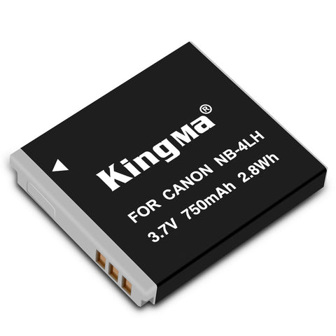 KingMa-Accu voor Canon NB-4LH - 750mAh (Nieuw)