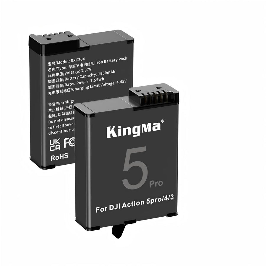 KingMa-Accu voor DJI Osmo Action 3 / 4 / 5 Pro - 1950mAh (Nieuw)