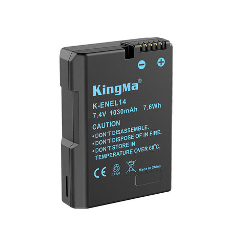 KingMa-Accu voor Nikon EN-EL14 - 1030mAh (Nieuw)