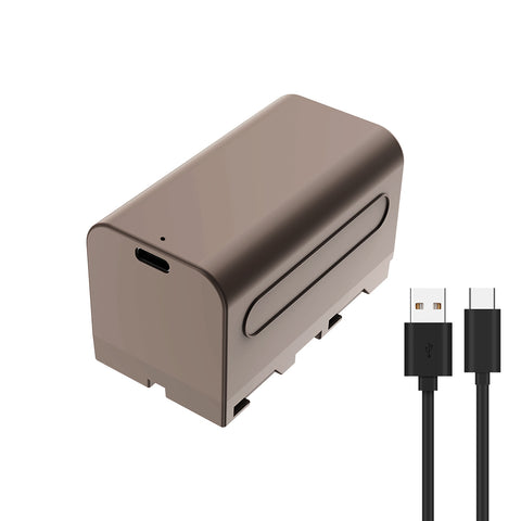 KingMa-Accu voor Sony NP-F750 - 5200mAh met USB-C Poort (Nieuw)