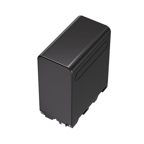 KingMa accu voor Sony NP-F990 13400mAh, zwart, accu schuin van achteren zonder label