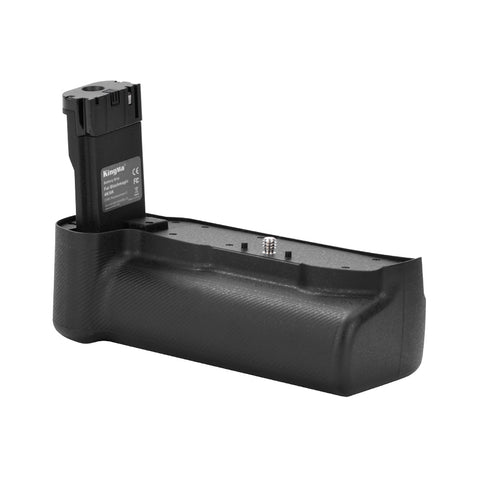 KingMa batterijgrip voor Blackmagic Pocket Cinema Camera 4K en 6K, zwart, schuin met uitgeschoven accuhouder