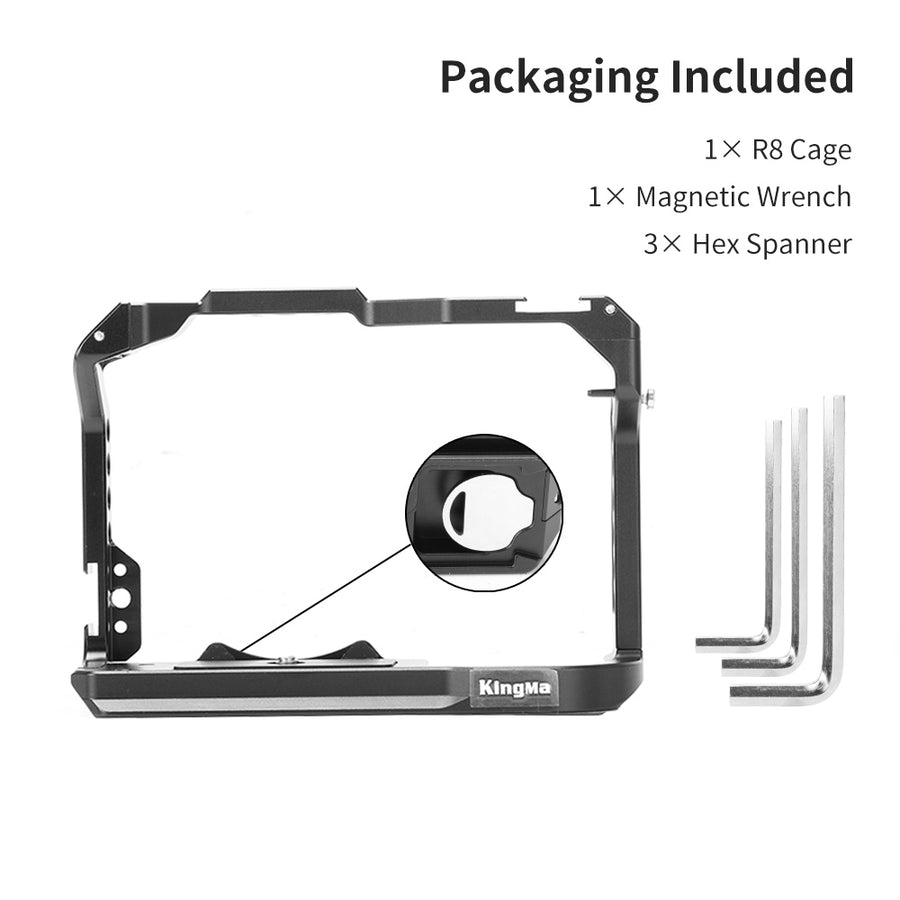 KingMa-Camera Cage voor Canon EOS R8 (Nieuw)