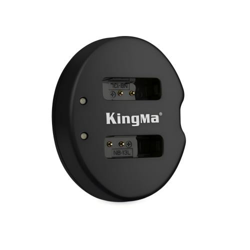 KingMa-Dubbele USB-lader voor Canon NB-13L (Nieuw)
