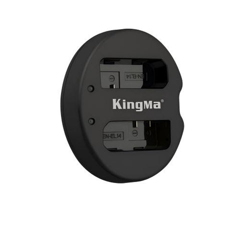 KingMa-Dubbele USB-lader voor Nikon EN-EL14 (Nieuw)