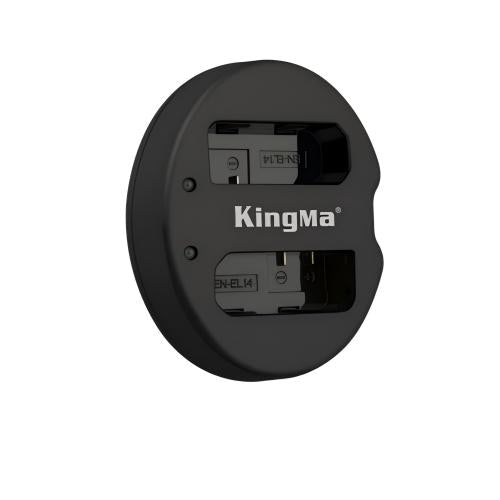 KingMa-Dubbele USB-lader voor Nikon EN-EL14 (Nieuw)