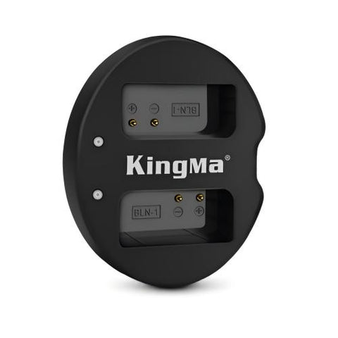 KingMa-Dubbele USB-lader voor Olympus BLN-1 (Nieuw)