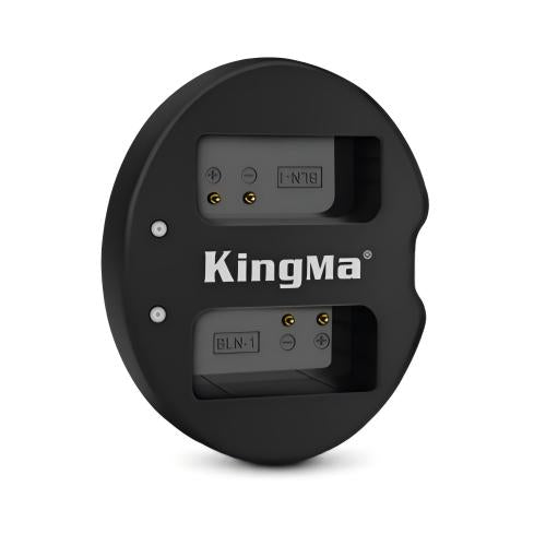 KingMa-Dubbele USB-lader voor Olympus BLN-1 (Nieuw)