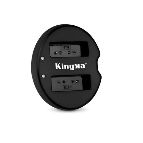 KingMa-Dubbele USB-lader voor Olympus BLS-5 (Nieuw)