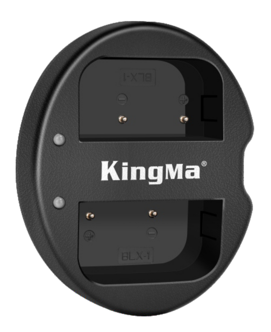KingMa-Dubbele USB-lader voor Olympus BLX-1 (Nieuw)