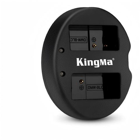 KingMa-Dubbele USB-lader voor Panasonic DMW-BLC12 (Nieuw)