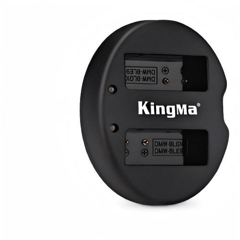 KingMa-Dubbele USB-lader voor Panasonic DMW-BLG10 (Nieuw)