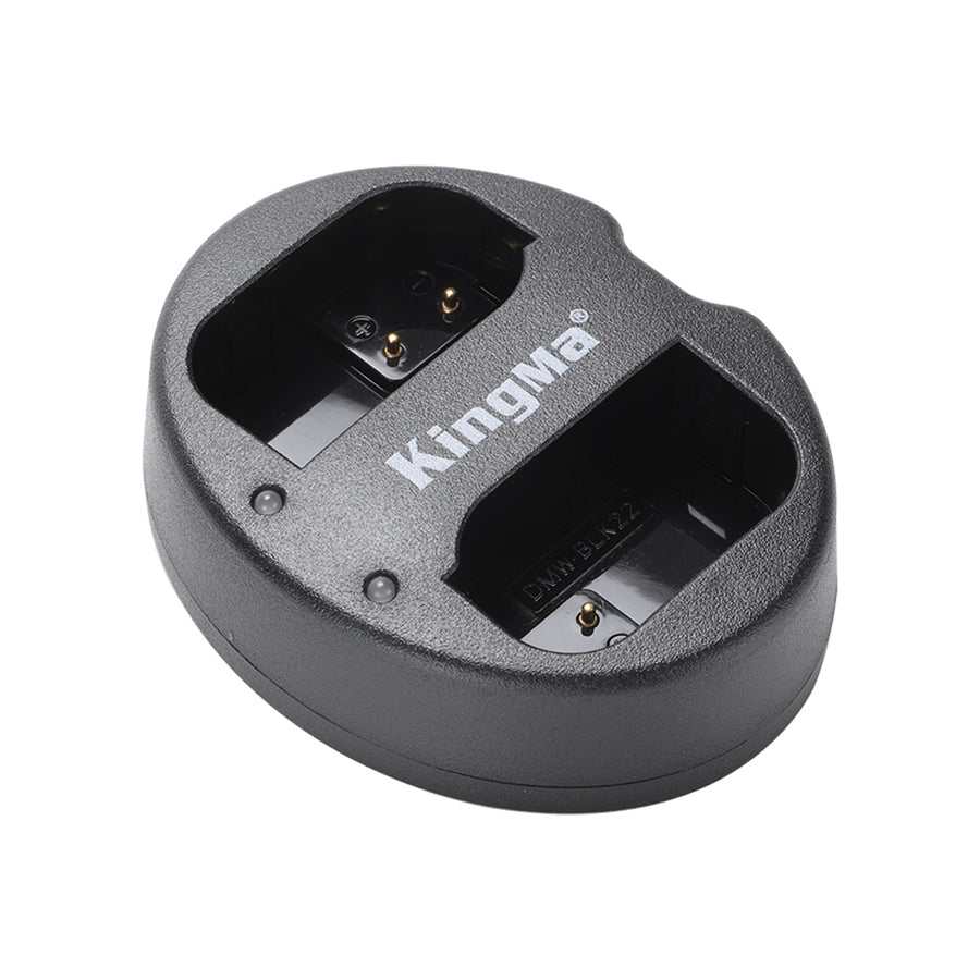 KingMa-Dubbele USB-lader voor Panasonic DMW-BLK22 (Nieuw)