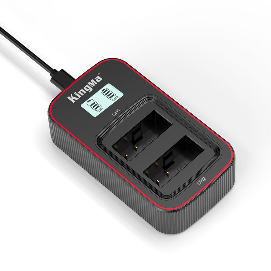 KingMa-LCD Dual USB-lader voor GoPro HERO13 (Nieuw)