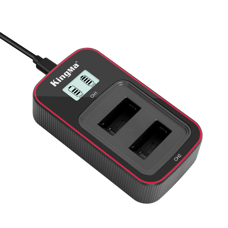 KingMa-LCD Dual USB-lader voor GoPro Max (Nieuw)