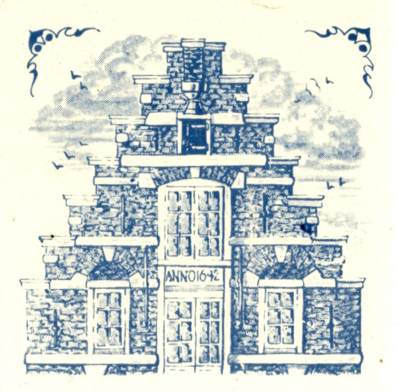 KLM-Airline Business Class Delft Blue Tile Coaster - 75 × 75 mm Tweedehands