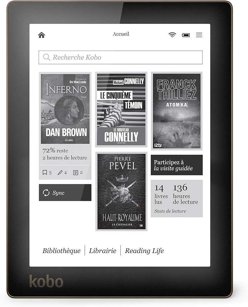 Kobo-Aura eReader 6" Inch - Zwart/Rood Tweedehands