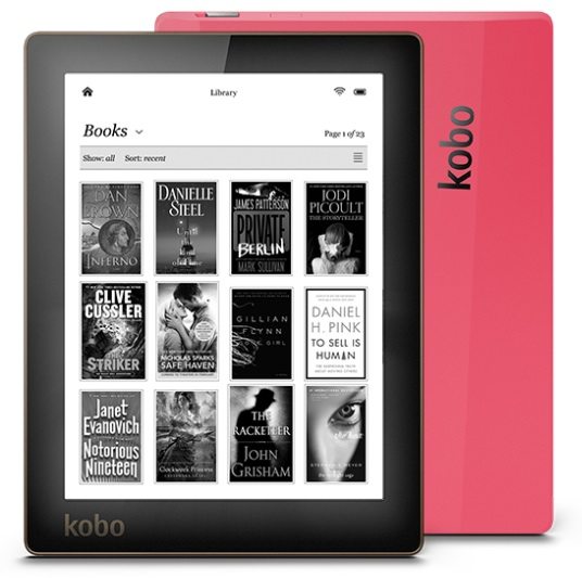 Kobo-Aura eReader 6" Inch - Zwart/Rood Tweedehands