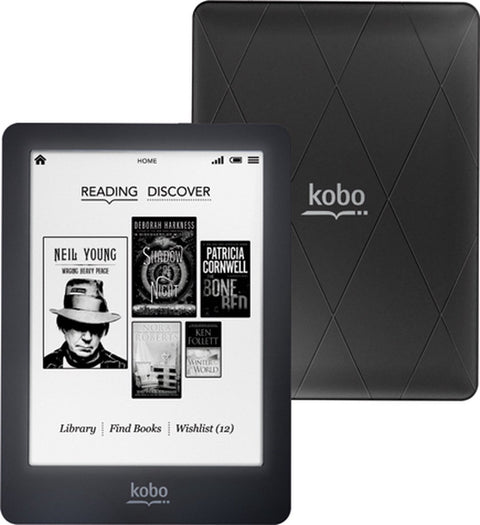 Kobo-Glo E-Reader Wi-Fi - 6" Inch - Zwart (In doos) Tweedehands