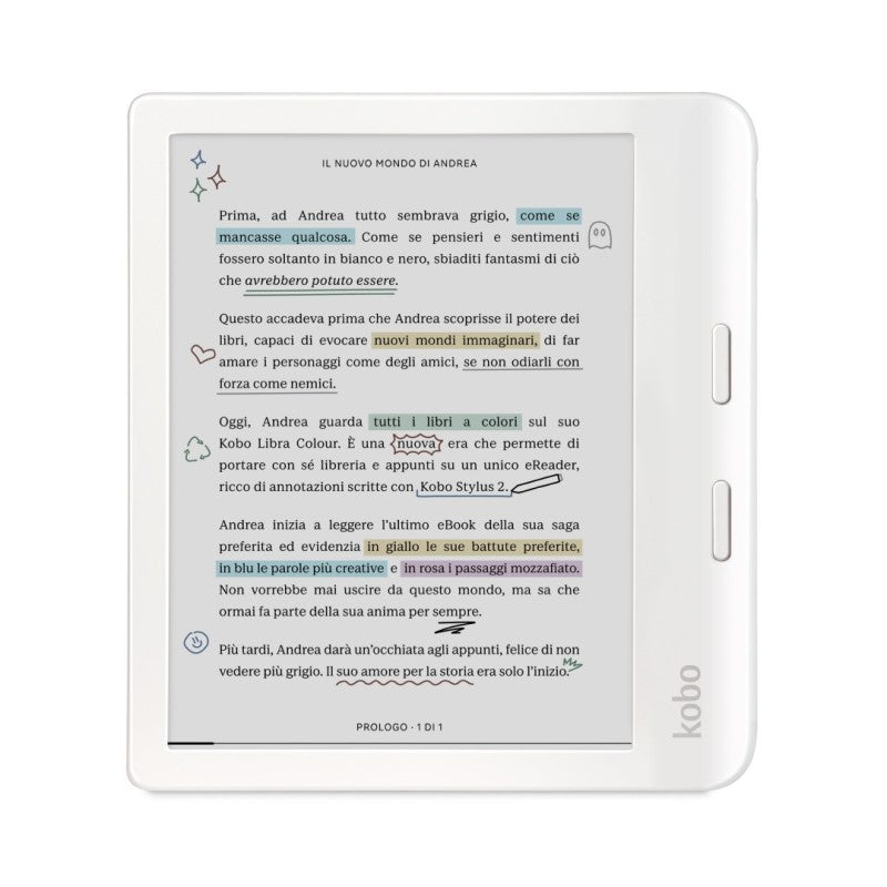 Kobo-Libra Colour E-reader 7" Inch - 32GB - Wit (Nieuw)
