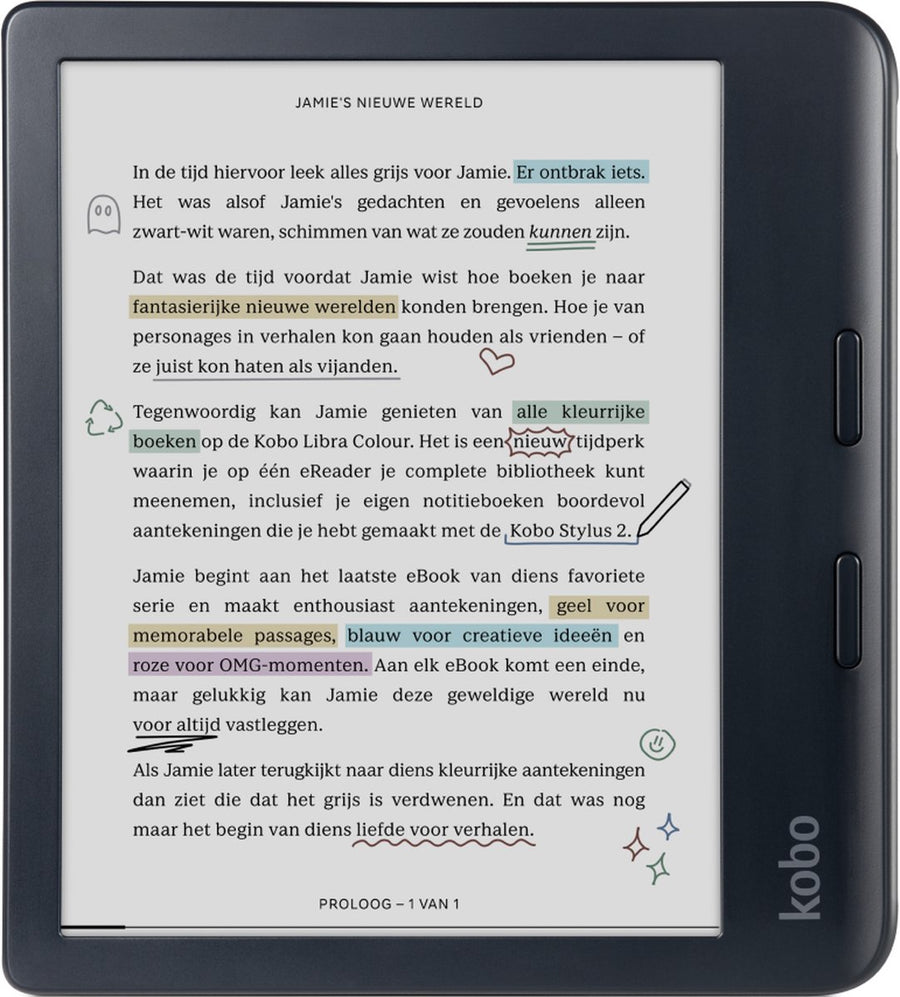 Kobo-Libra Colour - E-Reader - 7 inch - 32GB - Zwart-tweedehands