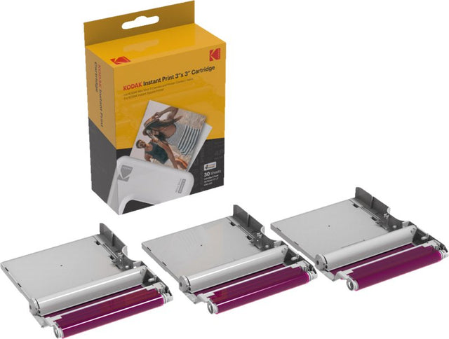 Kodak Instant Print 3x3 inch cartridge 30-pack, doos met drie cartridges ervoor