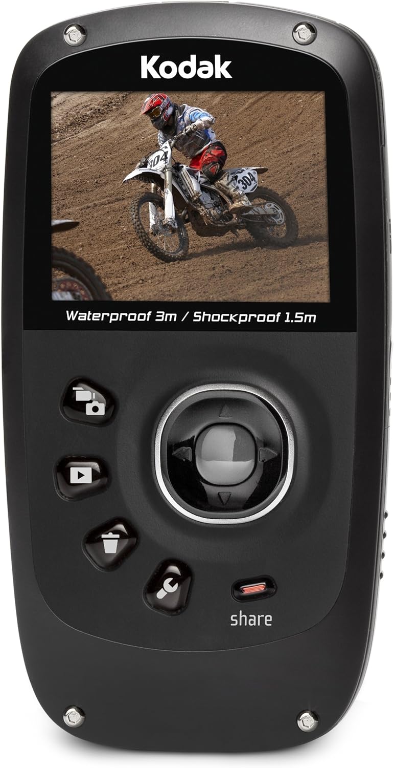 Kodak-PlaySport (Zx5) HD Waterproof Pocket Video Camera - Rood Tweedehands