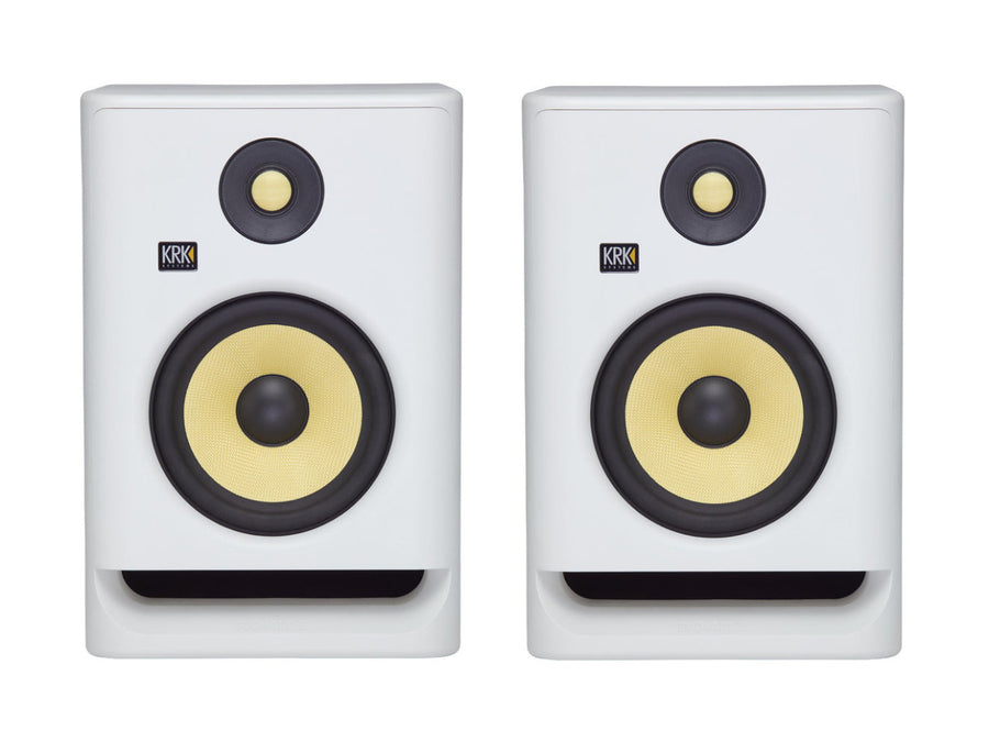 KRK-ROKIT RP5 G4 White Noise - Actieve Studiomonitor 5″ (Set van 2) - Wit (In doos)-tweedehands