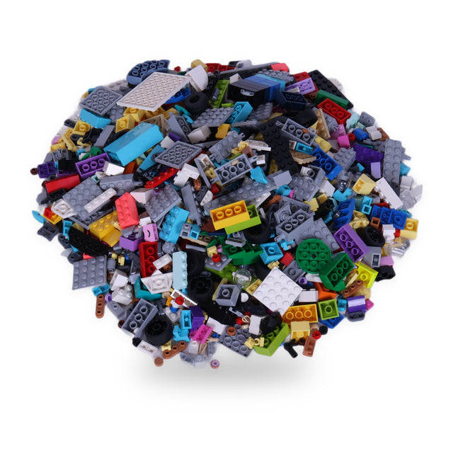 LEGO gemengde onderdelen 1 kg, berg losse stenen en platen in meerdere kleuren, nieuw