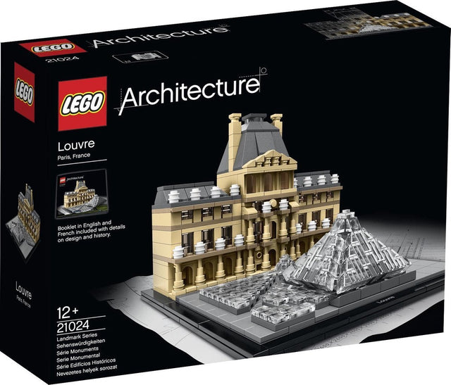 LEGO 21024 Architecture Het Louvre, zwarte doos voorkant