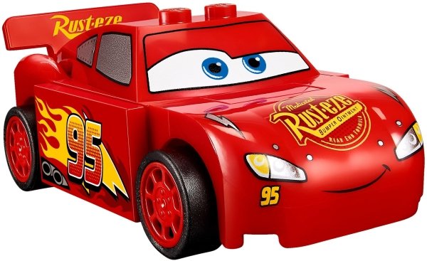 LEGO-Cars Lightning McQueen Autotje (CRS018) uit Set 10730 Tweedehands