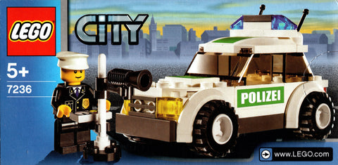 LEGO-City Politiewagen (Polizei) - 7236 (Nieuw)