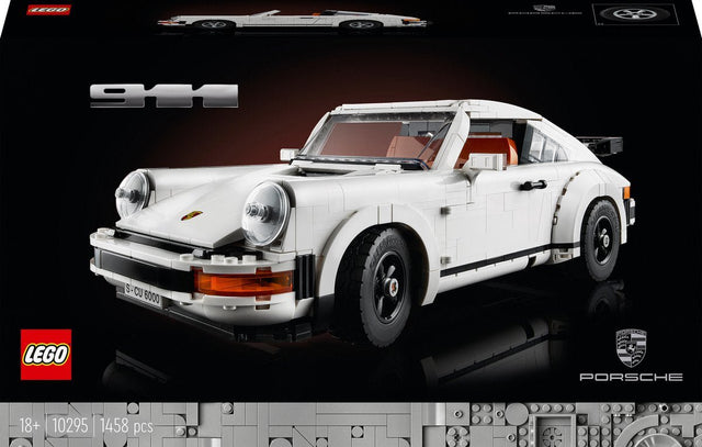 LEGO 10295 Creator Expert Porsche 911, wit, zwarte doos voorkant