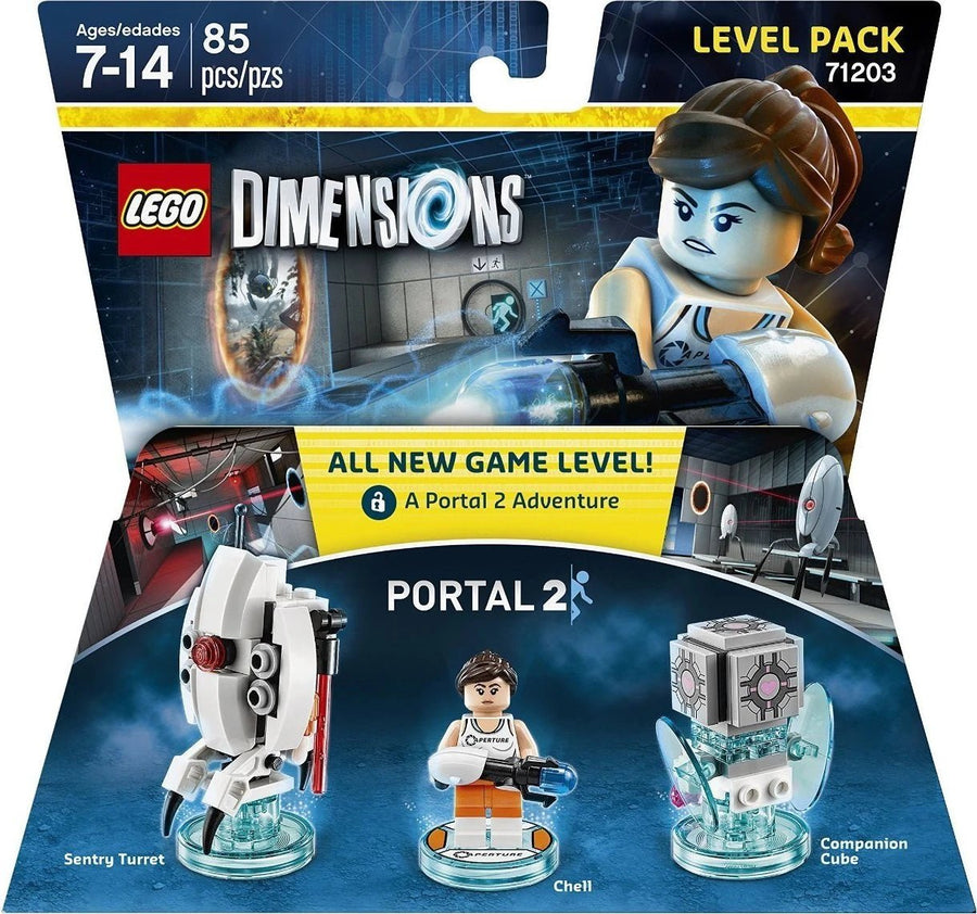 LEGO Dimensions 71203 Level Pack (Chell + Sentry Turret + Companion Cube) (Nieuw)