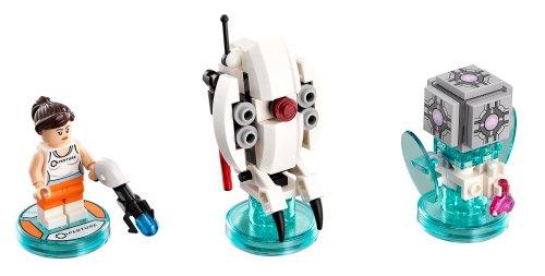 LEGO Dimensions 71203 Level Pack Portal 2, de figuren Chell, Sentry Turret en Companion Cube