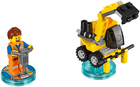 LEGO Dimensions 71212 Fun Pack The LEGO Movie, Emmet en Emmet's Excavator op toy tags, tweedehands