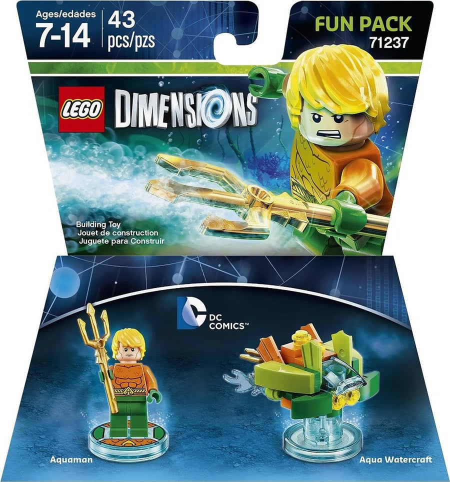 LEGO Dimensions-71237 Fun Pack (Aquaman + Aqua Watercraft) (Nieuw in geopende verpakking)-tweedehands