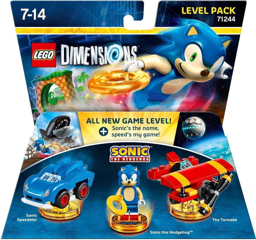 LEGO Dimensions 71244 Level Pack (Sonic the Hedgehog + Sonic Speedster + The Tornado) (Nieuw)