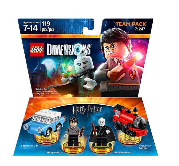 LEGO Dimensions 71247 Team Pack (Harry Potter + Enchanted Car, Lord Voldemort + Hogwarts Express) (Nieuw)