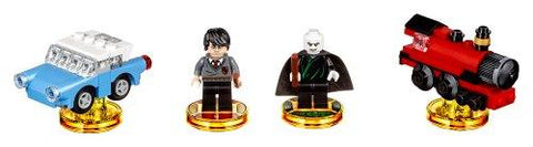 LEGO Dimensions-71247 Team Pack (Harry Potter + Enchanted Car, Lord Voldemort + Hogwarts Express) Tweedehands