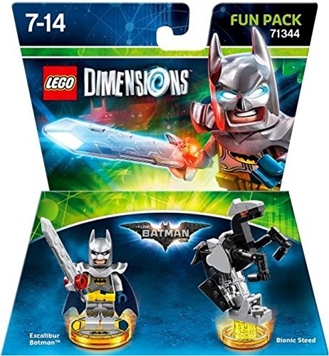 LEGO Dimensions 71344 Fun Pack Excalibur Batman en Bionic Steed, verpakking voorkant