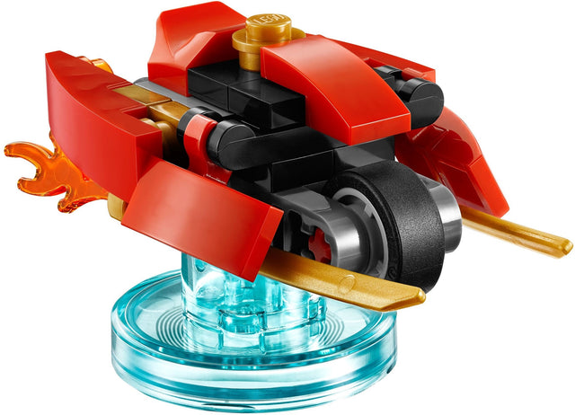 LEGO Dimensions Blade Bike 71207, gebouwd model op doorzichtige standaard, tweedehands