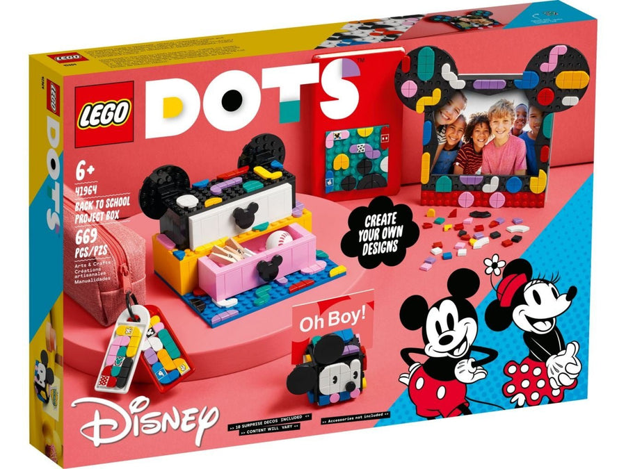 LEGO-DOTS Mickey Mouse & Minnie Mouse: Terug naar school - 41964 (In doos) Tweedehands